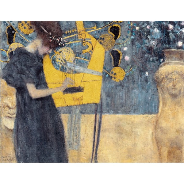Reprodukcija slike Gustav Klimt - Music, 90 x 70 cm
