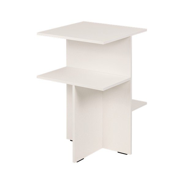 Sivo-bež nočna omarica s policami Atik – noo.ma-image-2