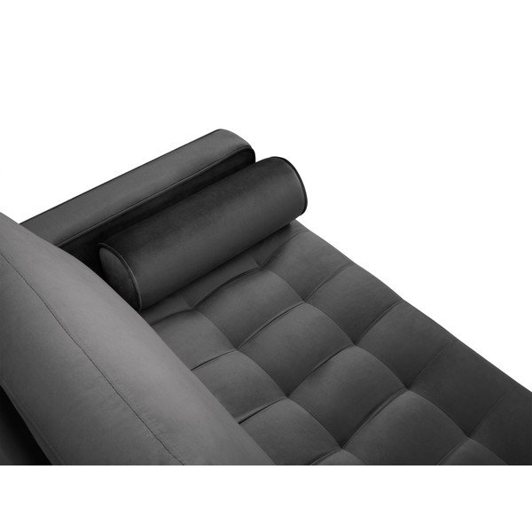 Temno siva žametna zofa Milo Casa Santo, 174 cm-image-4