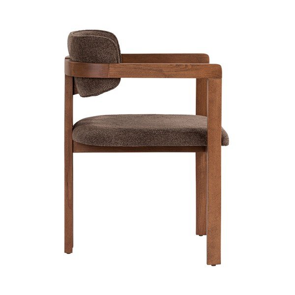 Rjav jedilni stol z nasloni za roke Toscana – Kalune Design-image-3