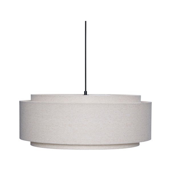 Kremno bela tekstilna viseča svetilka ø60x23 cm Sable – Hübsch