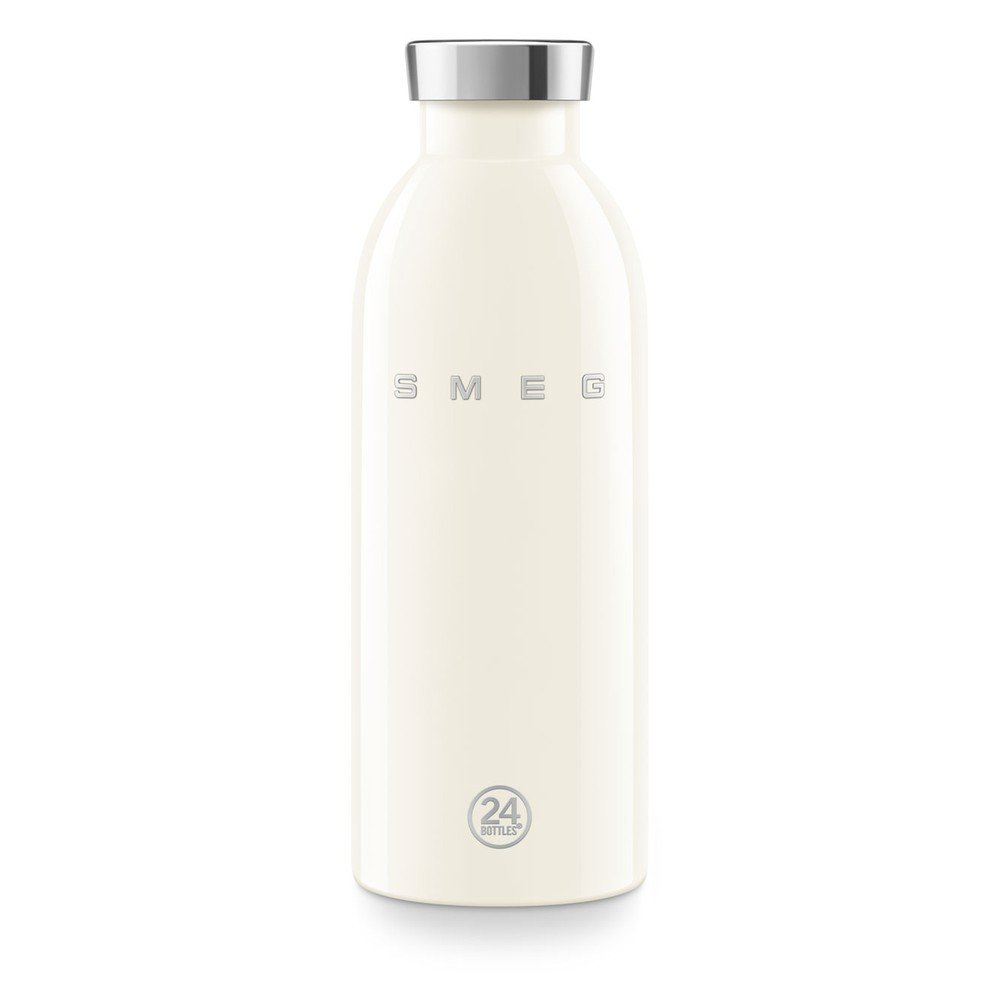 Kremno bela termovka iz nerjavečega jekla 500 ml 24BOTTLES