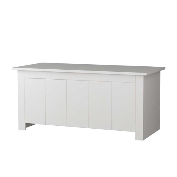 Bela skrinja iz masivnega bora 100x45 cm Bertram – Støraa-image-2