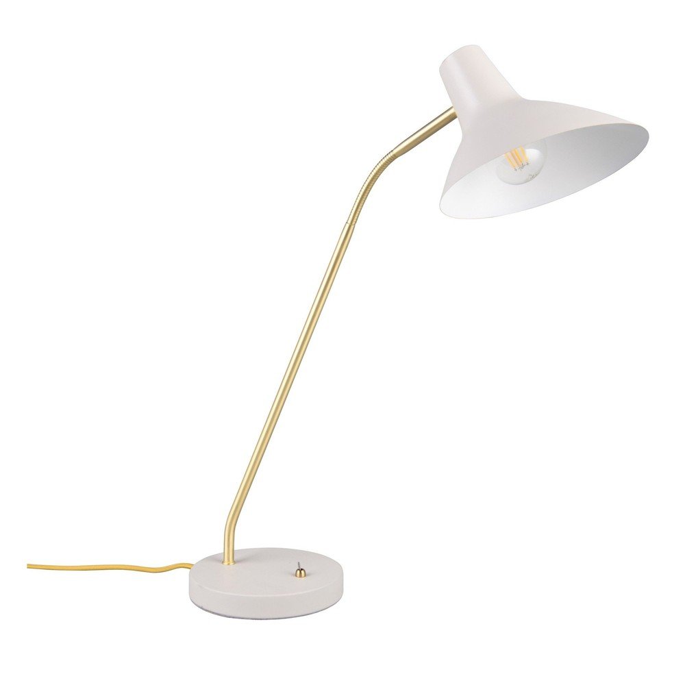 Zlata/slonokoščena namizna svetilka z upogljivo konstrukcijo (višina 54 cm) Traveller
