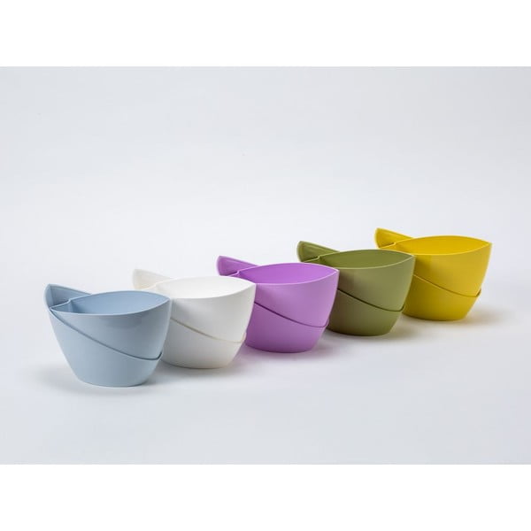 Pastelno vijoličen samozalivalni cvetlični lonček za ograje Plastia Doppio-image-1