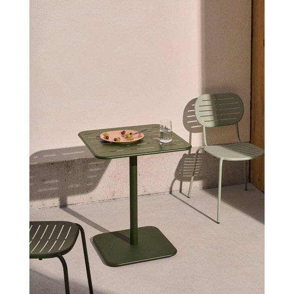 Jeklena vrtna miza 70x70 cm Brai – Kave Home-image-1