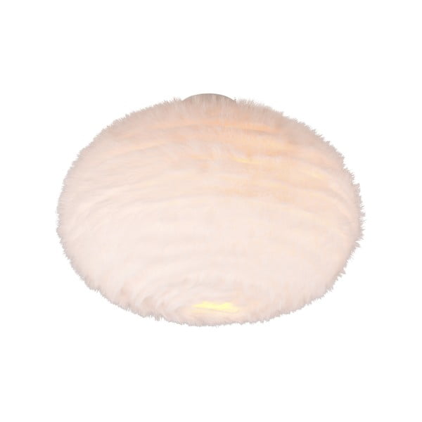 Kremno bela stropna svetilka ø 50 cm Furry – Trio-image-1
