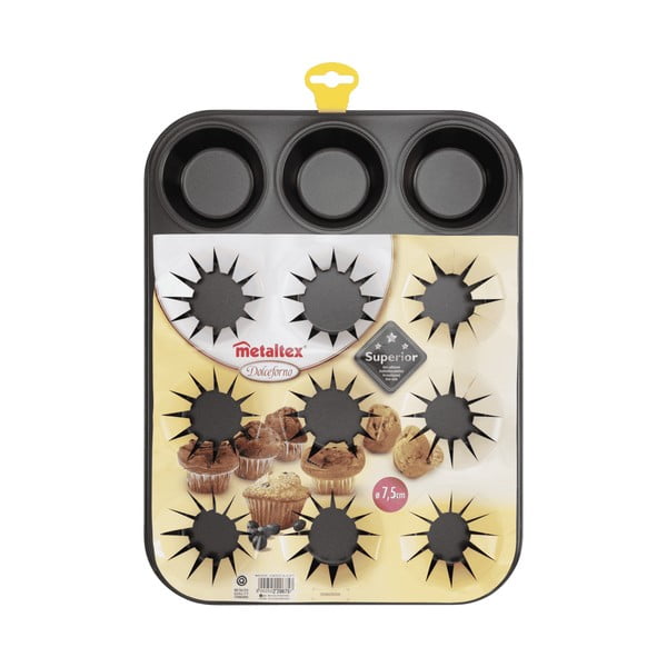 Pekač za 12 mafinov Metaltex, 30 x 30 cm-image-1