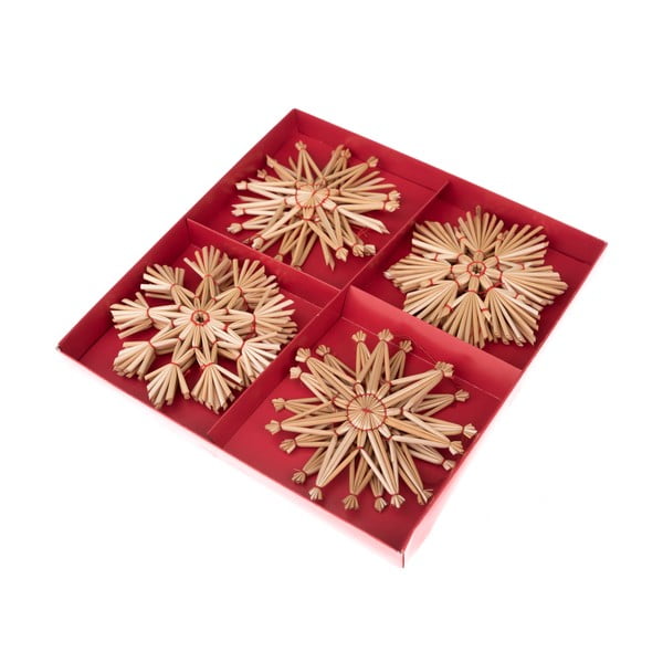 Iz slame okraski za jelko v kompletu 12 ks – Dakls