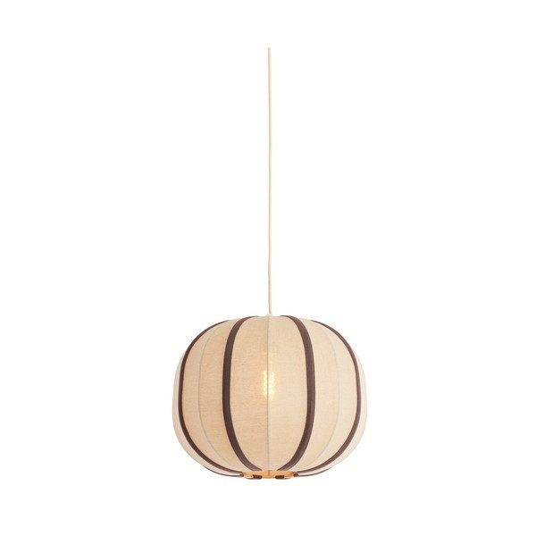 Kremno bela viseča svetilka s tekstilnim senčilom Esmiria – Light & Living-image-2