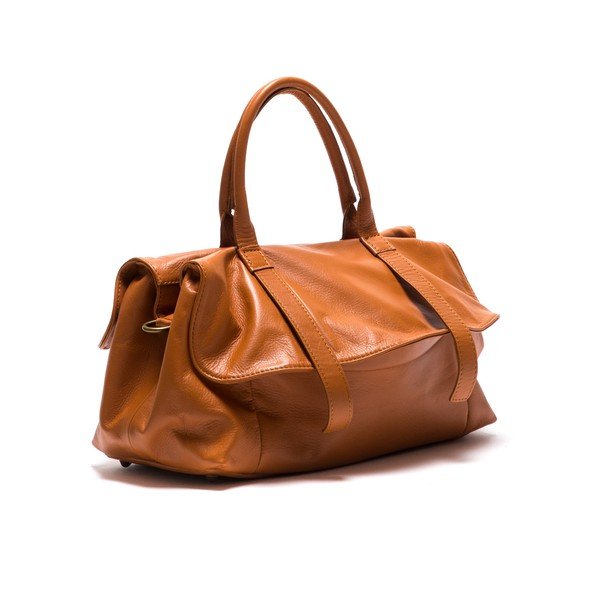 Usnjena torbica Anna Luchini 2043 Cognac-image-1