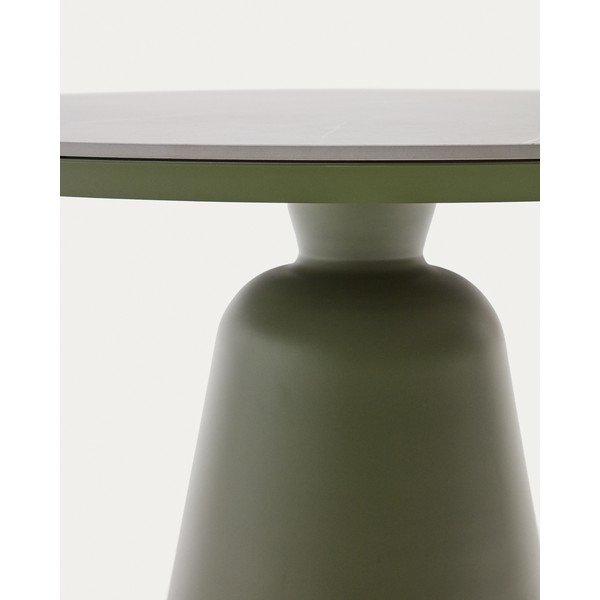 Okrogla vrtna miza s keramično ploščo ø 120 cm Tudons – Kave Home-image-4