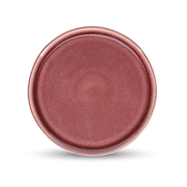 Bordo rdeč krožnik iz kamenine ø 22 cm Duna – ONA