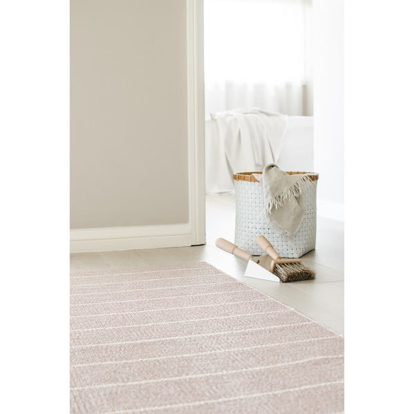 Svetlo rožnata notranja in zunanja preproga 70x90 cm Carl Pale Rose – Pappelina-image-3