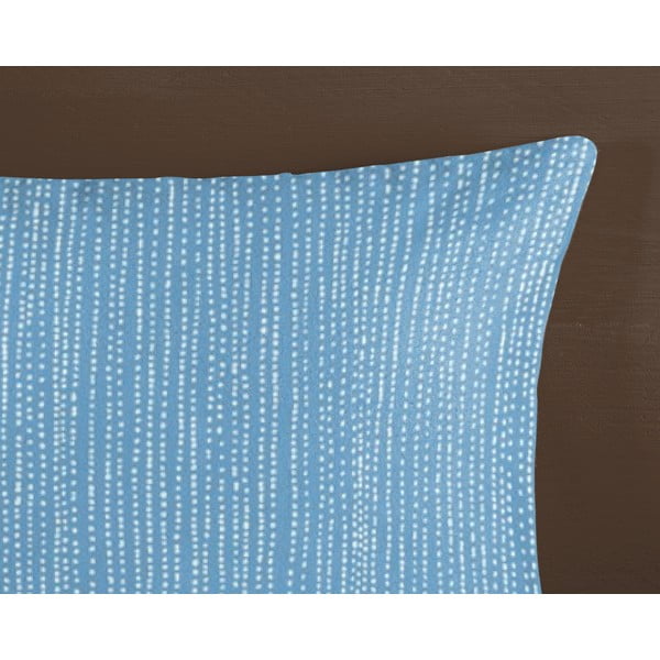 Modra enojna flanelna posteljnina 140x200 cm Lumi – HIP-image-3