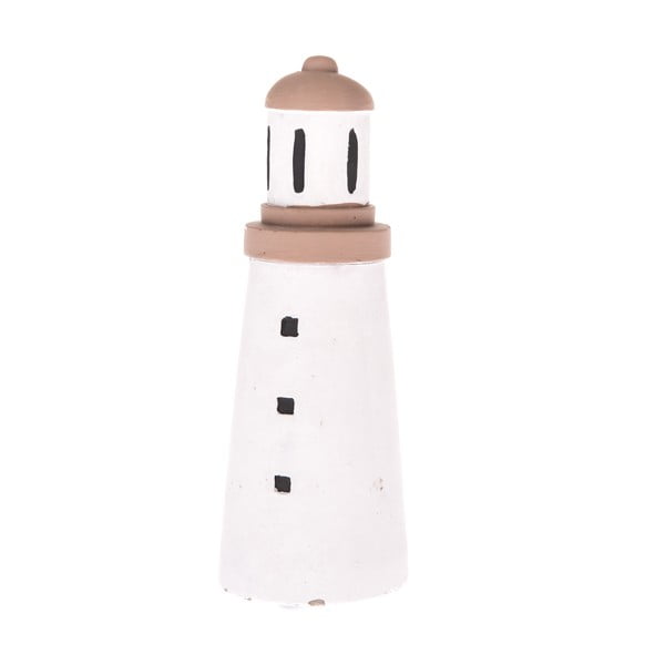 Bela betonska dekoracija Dakls Lighthouse, višina 18 cm