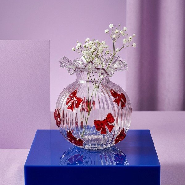 Steklena vaza (višina 20,5 cm) Halynor – Bizzotto-image-1