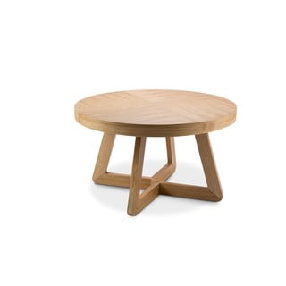 Raztegljiva miza s hrastovimi nogami Windsor & Co Sofas Bodil, ø 130 cm