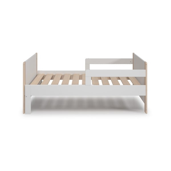 Bela/naravna podaljšljiva otroška postelja 90x140/190 cm Willi – Marckeric