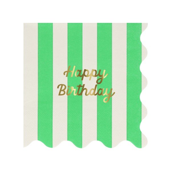 Papirnati prtički v kompletu 16 ks Happy Birthday – Meri Meri-image-4