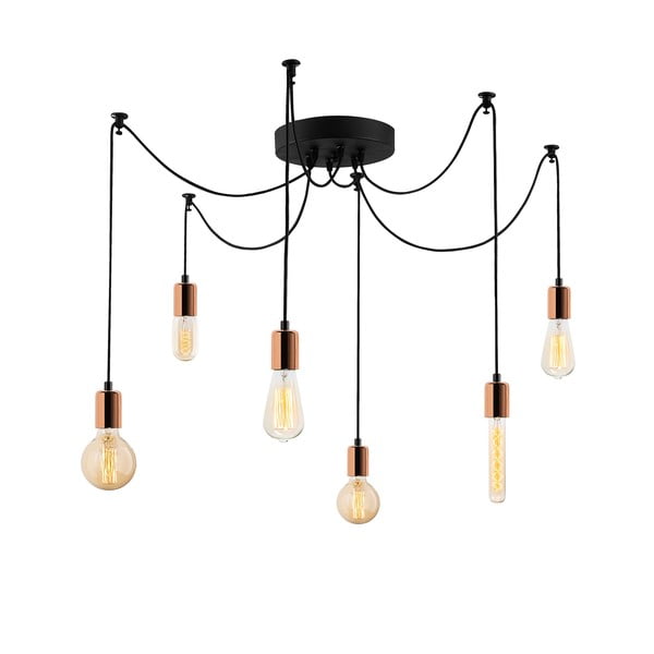Viseča svetilka v bakreni barvi Kabluni – Opviq lights-image-2