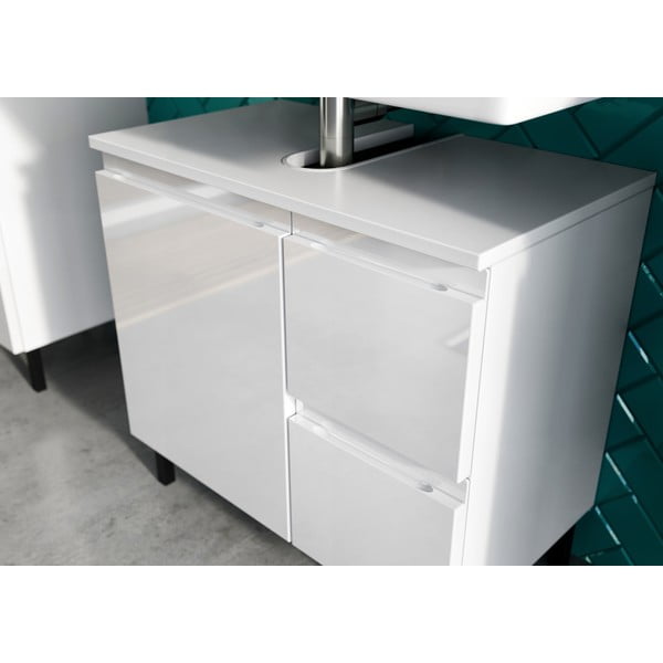 Bela omarica za pod umivalnik 60x56 cm Salinas - Germania-image-1