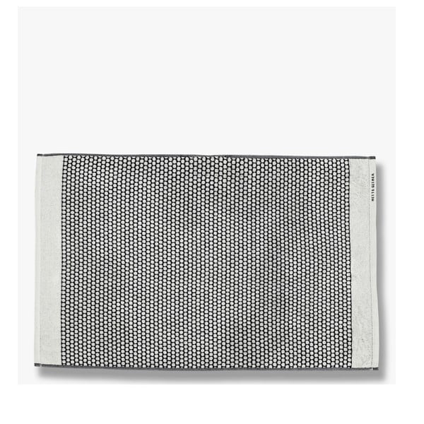 Črna/bela tekstilna kopalniška preproga 50x80 cm Grid – Mette Ditmer Denmark