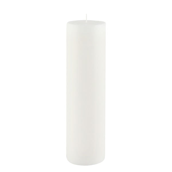 Bela sveča Ego Dekor Cylinder Pure, čas gorenja 75 h