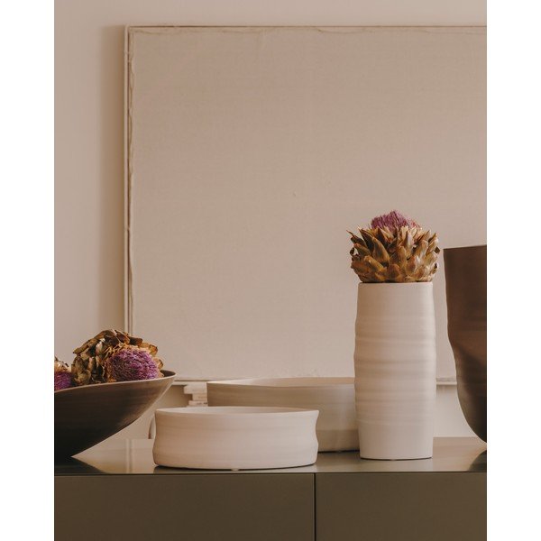 Bela keramična vaza Macae – Kave Home-image-1