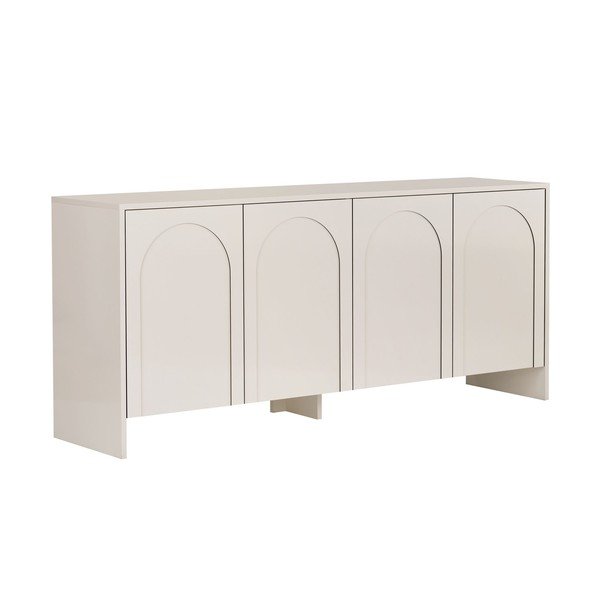 Kremno bela komoda 180x80x45 cm Arlen  – Kalune Design