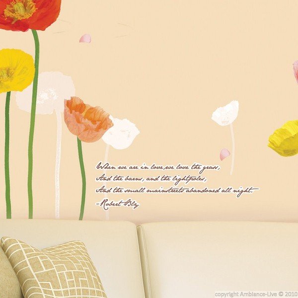 Nalepka Ambiance Poppies Flowers-image-1