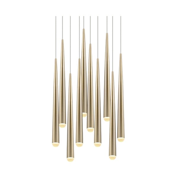 LED viseča svetilka v zlati barvi ø 30 cm Cala – Trio Select-image-4