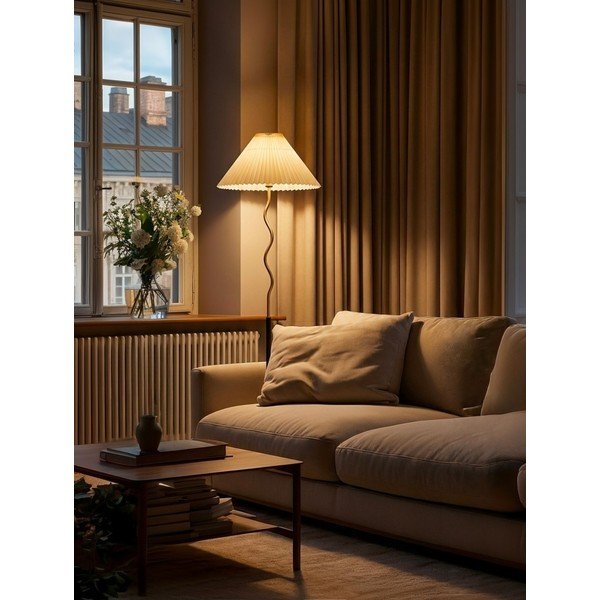 Stoječa svetilka v črni in zlati barvi (višina 172 cm) Closy – Mauro Ferretti-image-1