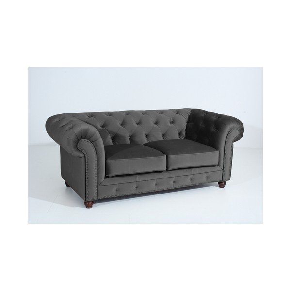 Antracitno siva zofa Max Winzer Orleans Velvet, 196 cm-image-2