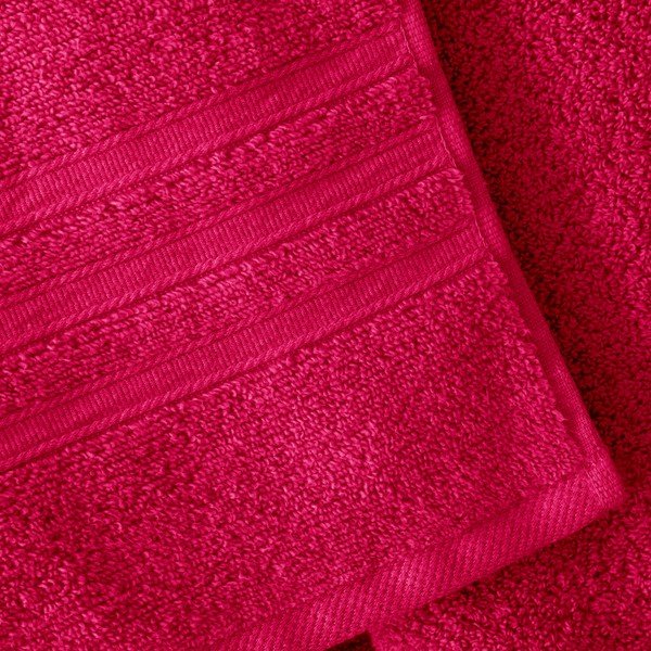 Temno rožnati frotirni bombažni komplet brisač 6 ks Zero Twist – Catherine Lansfield-image-3