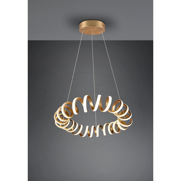 LED viseča svetilka v zlati barvi ø 55 cm Curl – Trio-image-2