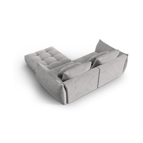 Svetlo siva kotna sedežna garnitura (s kotom po izbiri) Bloom – Micadoni Home-image-3