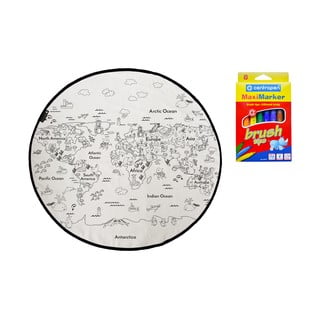 Preproga za barvanje Butter Kings Colouring World, ø 130 cm