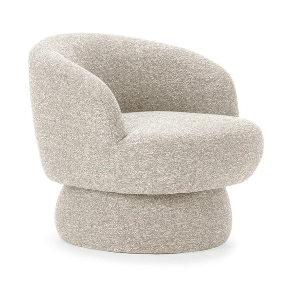 Bež vrtljiv fotelj Dali – MOME