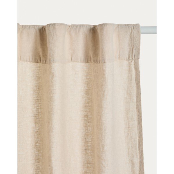 Bež bombažna zavesa 140x270 cm Nolira – Kave Home-image-2