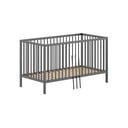 Antracitno siva otroška posteljica iz masivnega bora 70x140 cm DINO – Vipack