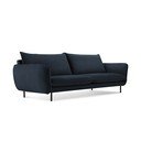 Temno modra žametna zofa 200 cm Vienna - Cosmopolitan Design