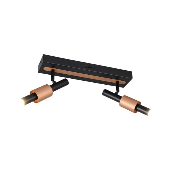 Črno-bronasto LED točkovno svetilo 20,5x42 cm Ikaris – Trio Select-image-2