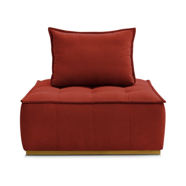 Opečnato oranžen fotelj iz šenilje Elisa – Bobochic Paris-image-3