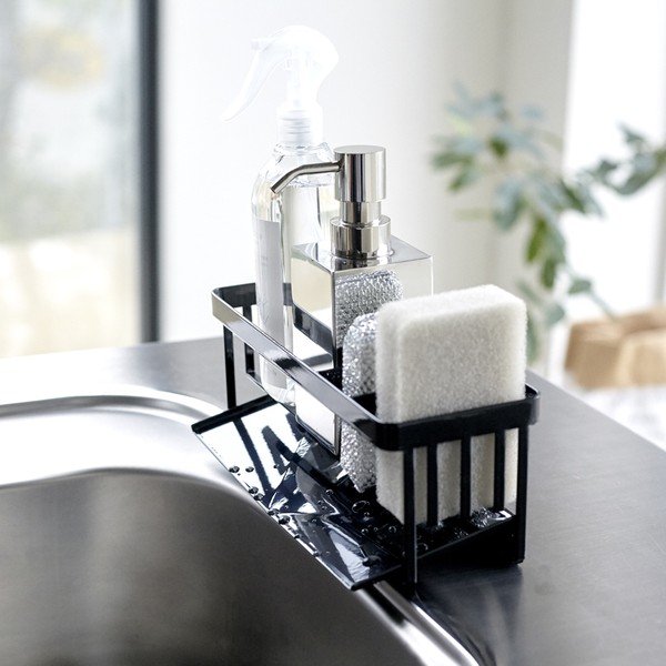 Črno kovinsko držalo za detergent Tower – YAMAZAKI-image-1