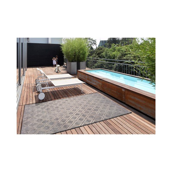 Siva zunanja preproga Universal Betty Silver, 135 x 190 cm-image-1
