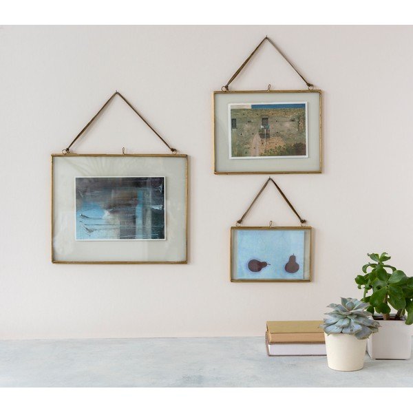 Kovinski stenski okvir v zlati barvi 20x15 cm – Rex London-image-1