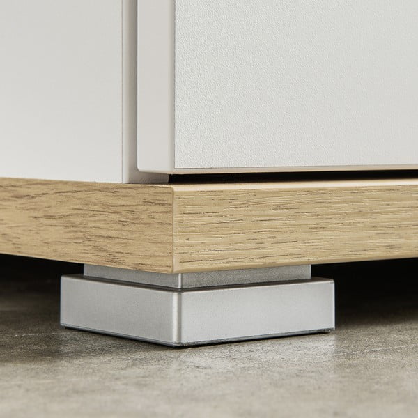 Bela omara za čevlje v hrastovem dekorju s predali Topix - Germania-image-1