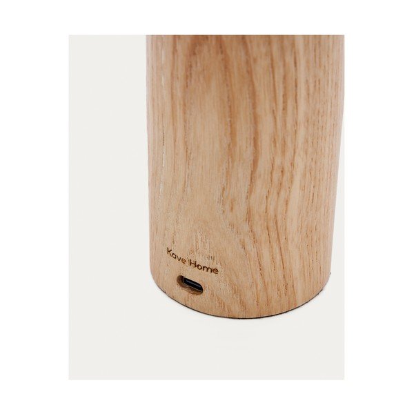 LED zatemnitvena namizna svetilka v naravni barvi (višina 30 cm) Luba – Kave Home-image-4