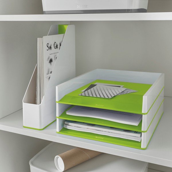 Belo-zelen namizni predalnik Leitz WOW-image-1